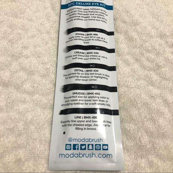 MODA Pro 5 Piece Brush Set 💗 - Picture 3 of 3